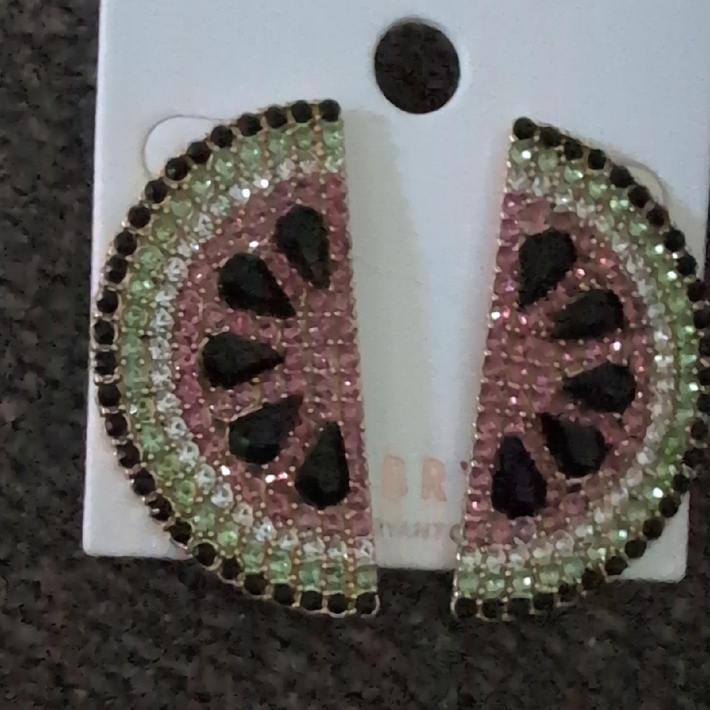 NWT Lane Bryant Sparkly Watermelon Earrings